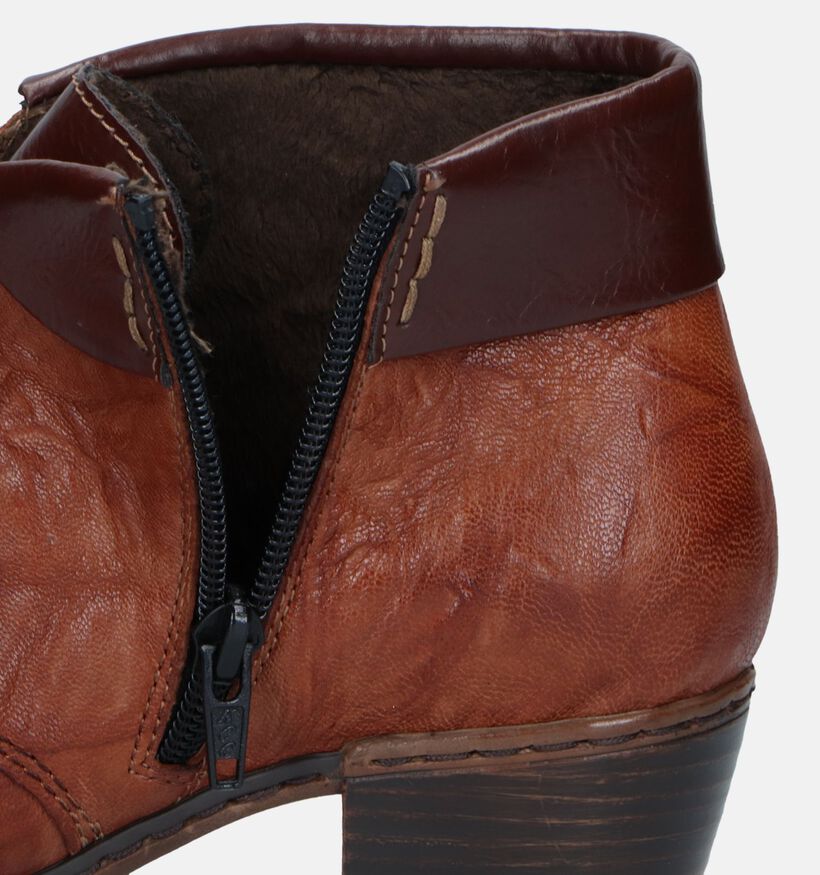 Rieker Bottines à lacets en Cognac pour femmes (344405)