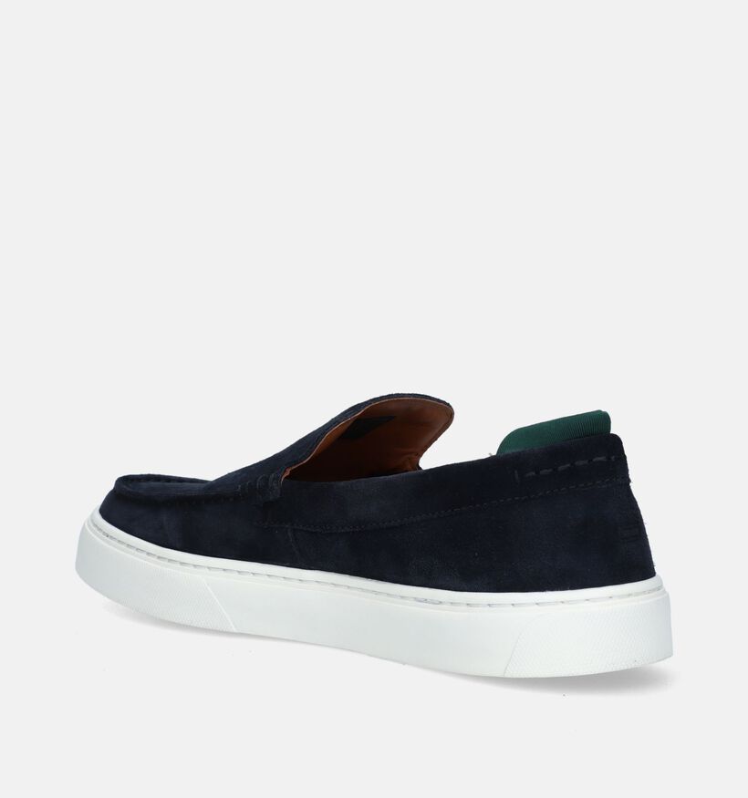 Tommy Hilfiger Casual Suede Blauwe Instappers voor heren (336696)