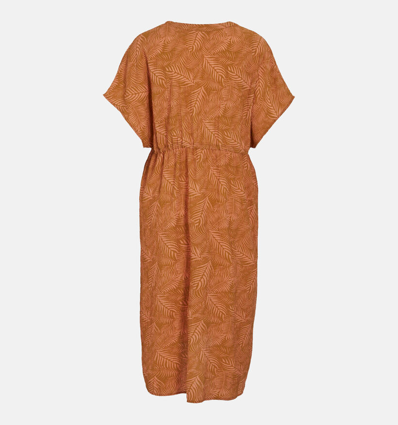 Vila Limia Oranje Midi jurk voor dames (342947)