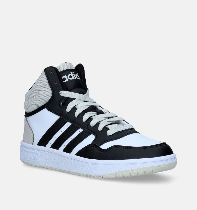 adidas Hoops 3.0 MID K Zwarte Sneakers voor jongens (343260)