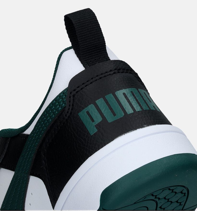 Puma Rebound v6 Zwarte Sneakers voor jongens, meisjes (342863)