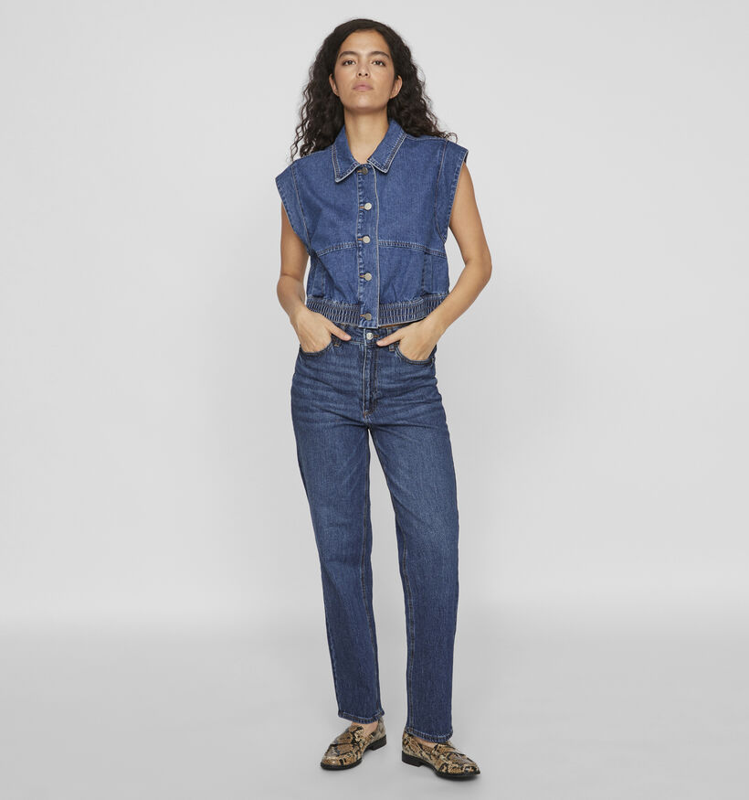 Vila Ca Veste sans manches en jeans en Bleu pour femmes (348719)