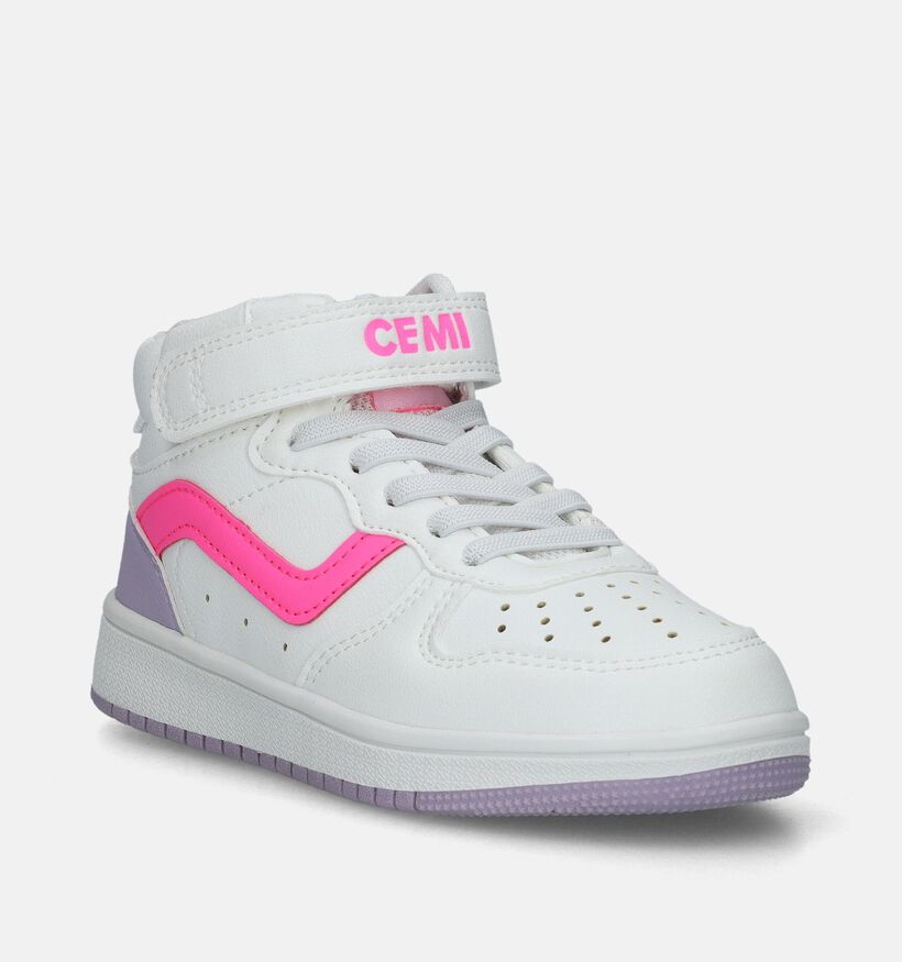 CEMI Witte Hoge sneakers voor meisjes (345524)