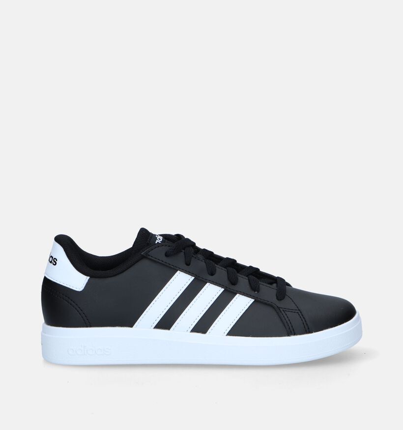 adidas Grand Court 2.0 K Zwarte Sneakers voor jongens, meisjes (343194)