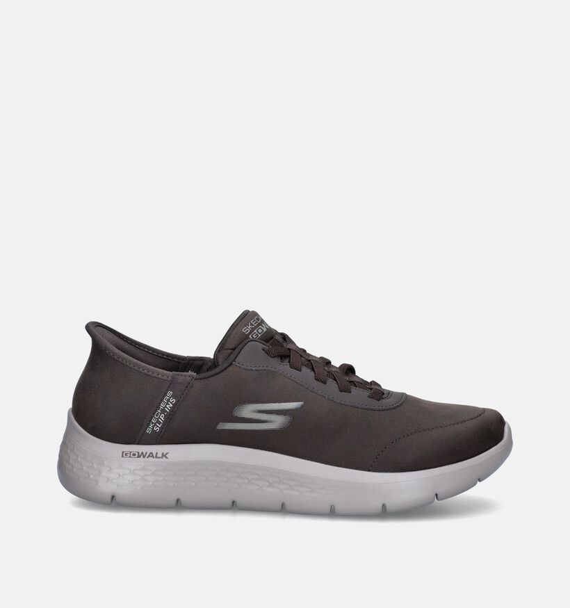 Skechers Go Walk Flex Bruine Slip-ins voor heren (345196)