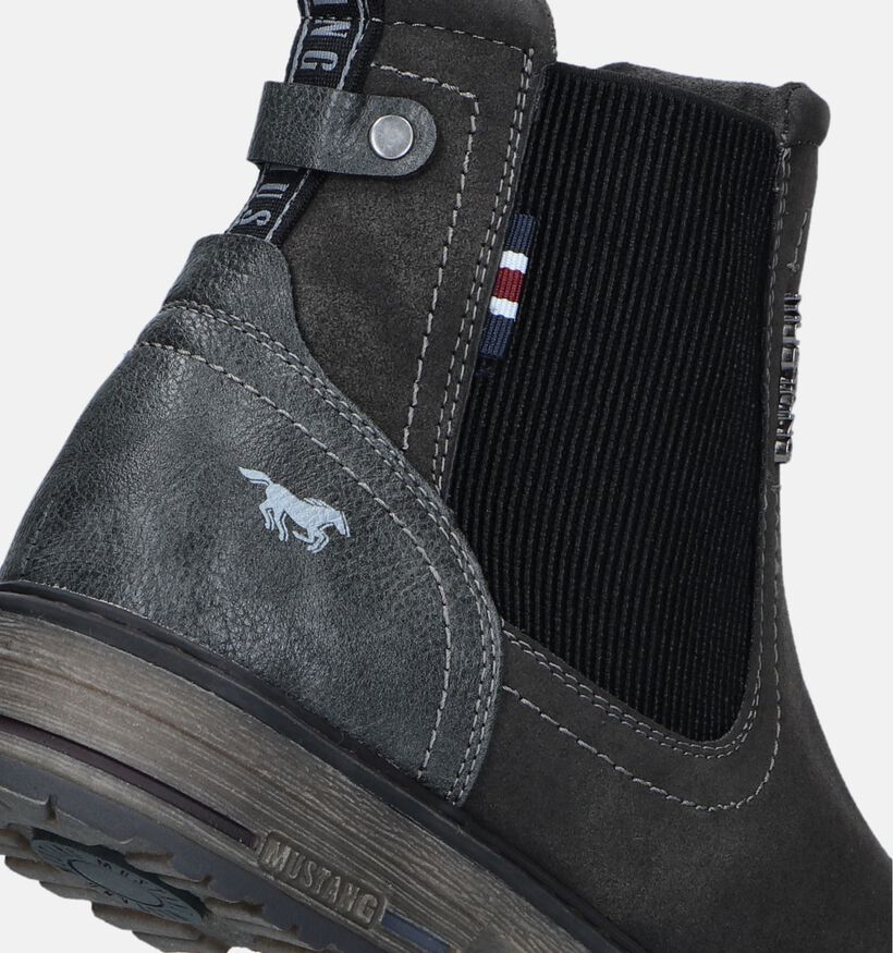 Mustang Grijze Chelsea boots voor heren (345483)