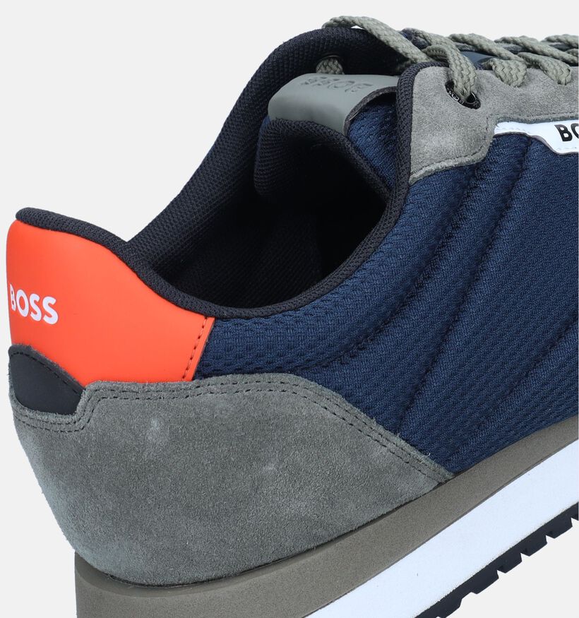 BOSS Kai Runn Blauwe Veterschoenen voor heren (343646)