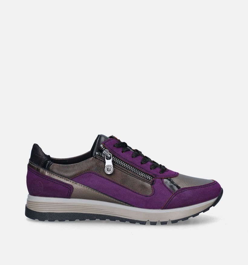 Rieker Baskets casual en Violet pour femmes (344403) - pour semelles orthopédiques