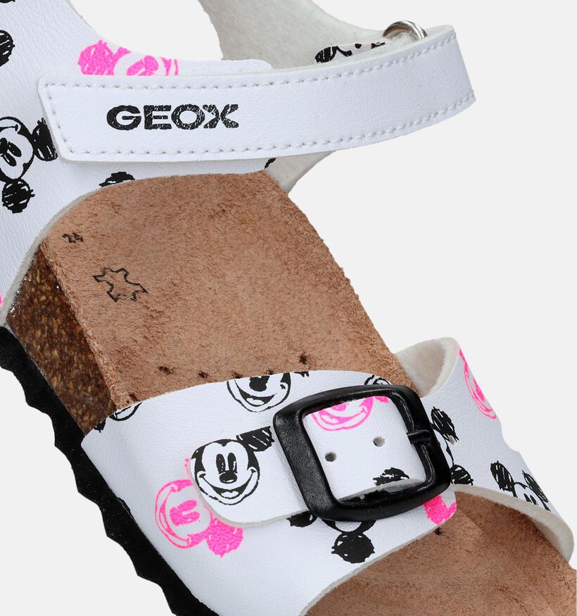 Geox Adriel Micky Mouse Sandales en Blanc pour filles (339637)