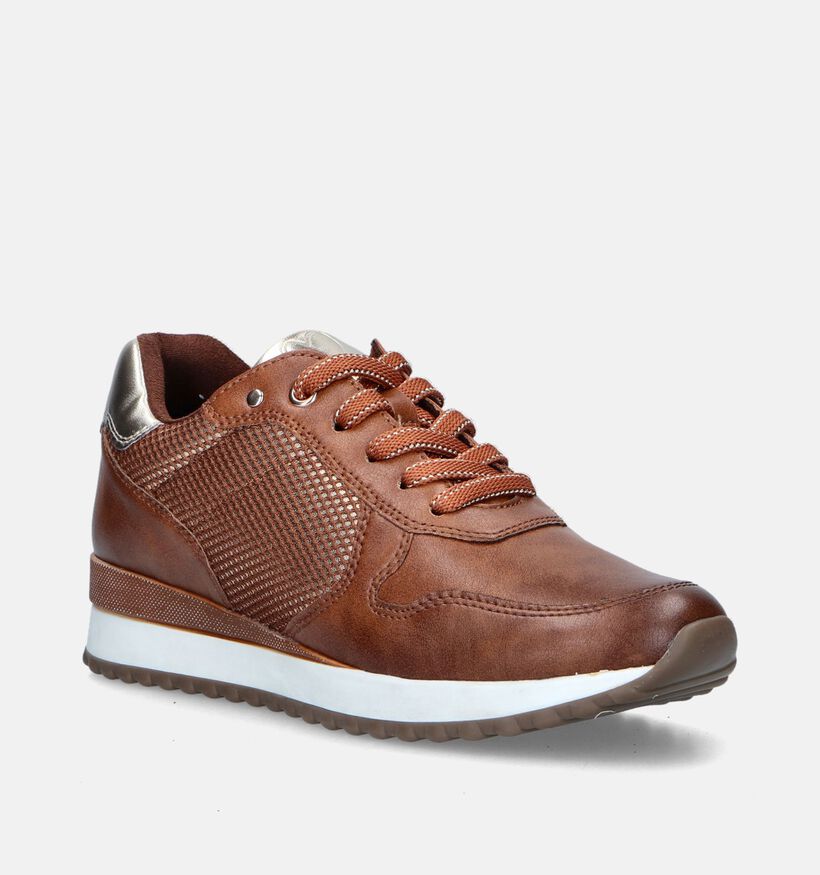 Marco Tozzi Baskets casual en Cognac pour femmes (345035) - pour semelles orthopédiques