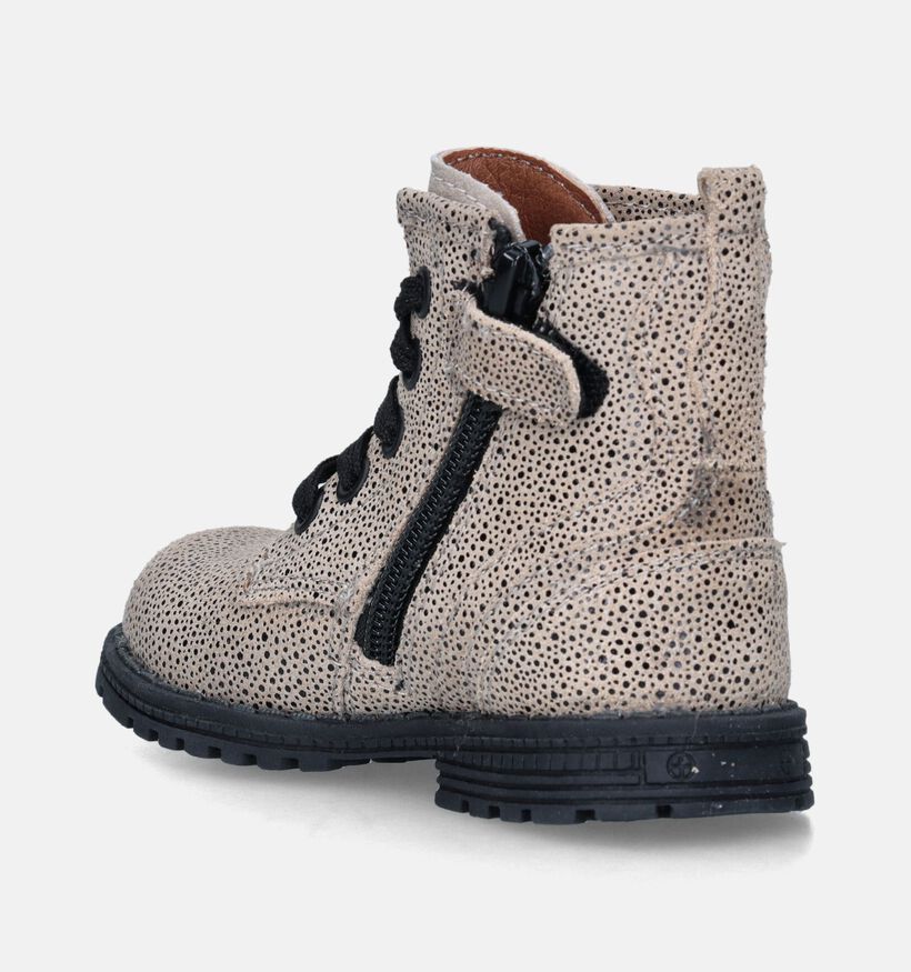 Bunnies Boots à lacets en Taupe pour filles (347750) - pour semelles orthopédiques