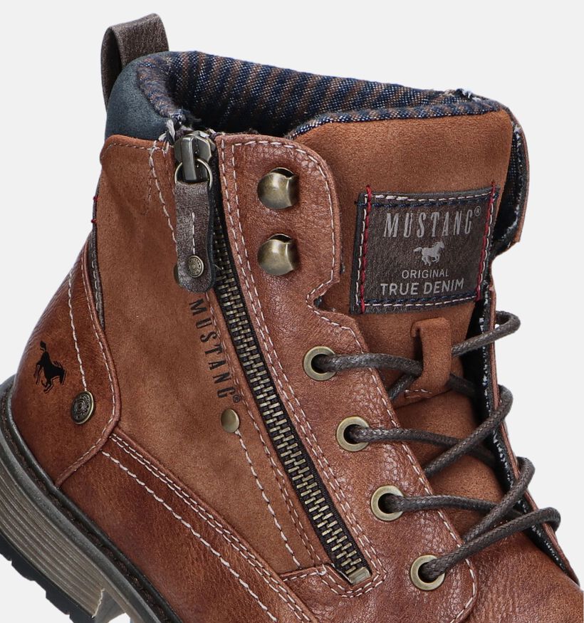 Mustang Cognac Bottines voor heren (345477)