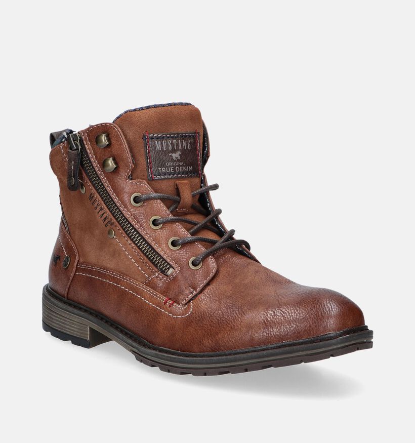 Mustang Cognac Bottines voor heren (345477)