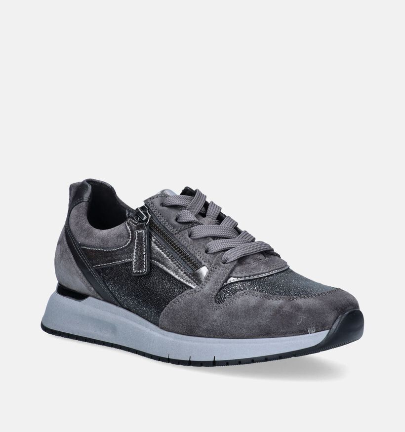 Gabor OptiFit Grijze Sneakers voor dames (347047) - geschikt voor steunzolen