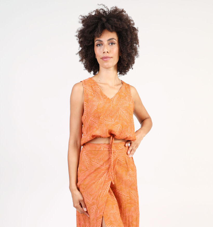 Vila Limia Oranje Top voor dames (342946)