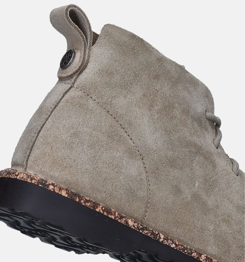 Birkenstock Uppsala Chukka Shearling Bottines en Taupe pour femmes (345040) - pour semelles orthopédiques