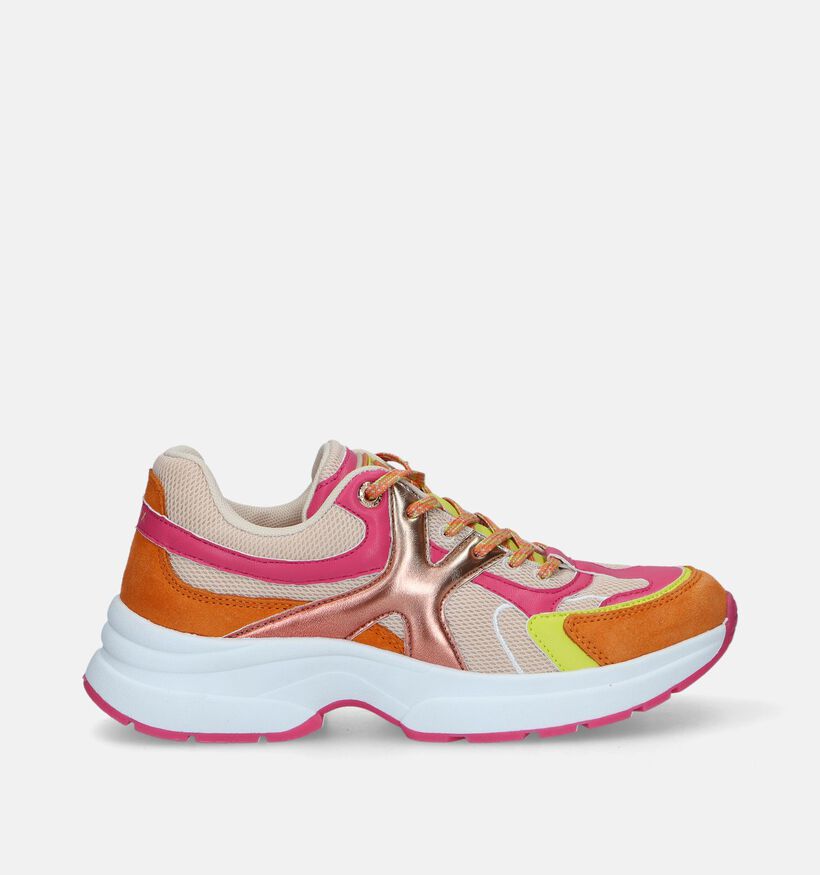 Mexx Loyce Oranje Sneakers voor dames (337726) - geschikt voor steunzolen