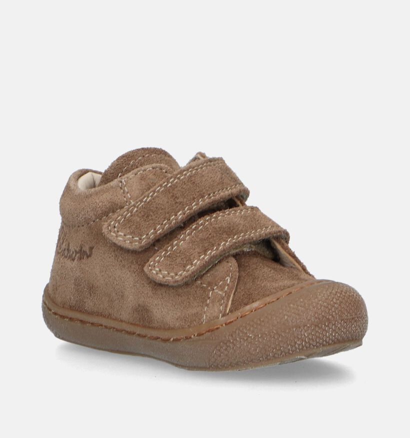 Naturino Cocoon Bruine Babyschoenen voor meisjes, jongens (347659) - geschikt voor steunzolen