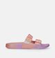 FitFlop Iqushion Iridescent Two-Bar Buckle Roze Slippers voor dames (336944)