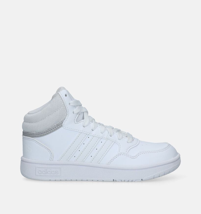 adidas Hoops 3.0 MID K Baskets en Blanc pour filles, garçons (341639)