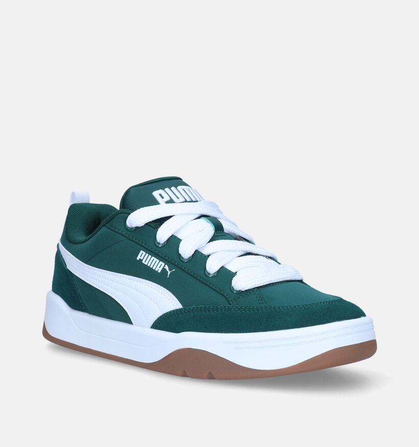 Puma Park Lifestyle Street Baskets en Vert pour hommes (343159) - pour semelles orthopédiques