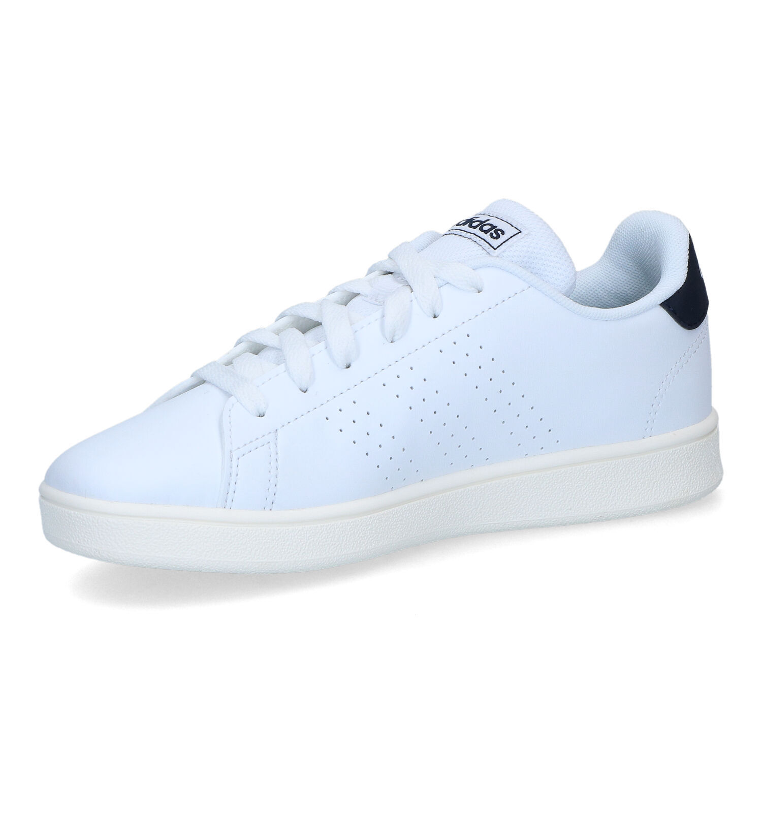 Adidas witte cheap advantage clean