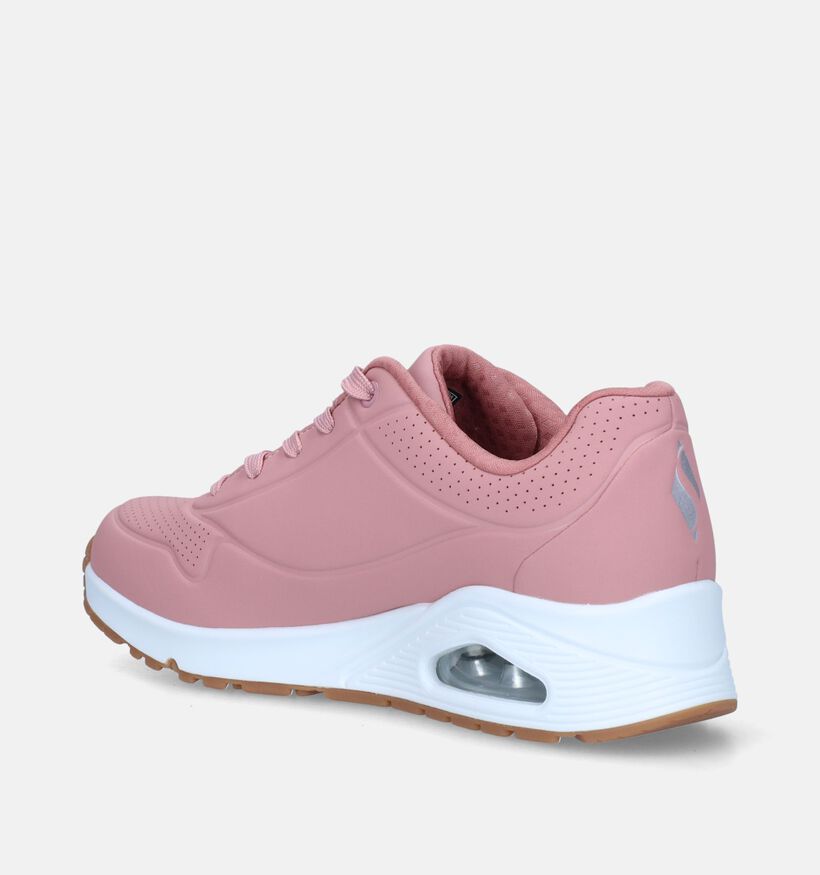 Skechers Uno Stand On Air Baskets en Rose pour femmes (345153)