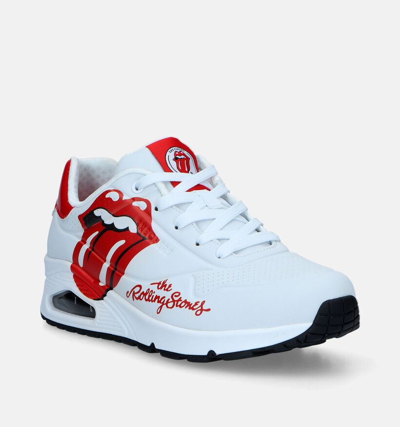 Skechers x the Rolling Stones Uno Witte Sneakers voor dames (343891)