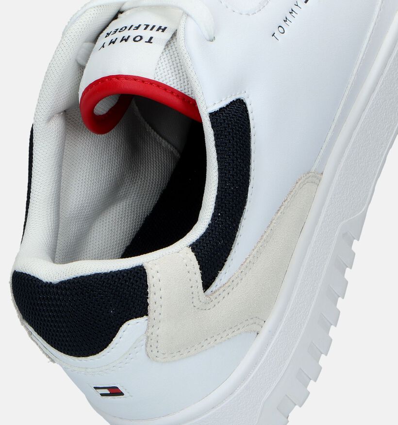 Tommy Hilfiger Basket Core LTH Mix Ess Chaussures à lacets en Blanc pour hommes (342736) - pour semelles orthopédiques