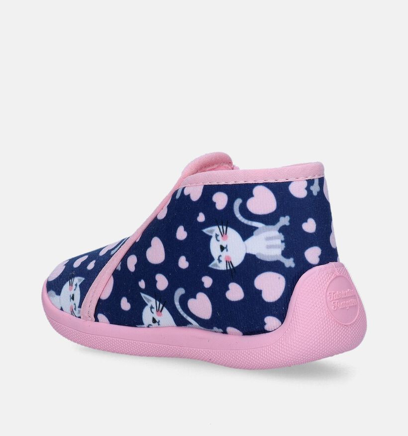 Milo & Mila Pantoufles pour bébé en Bleu foncé pour filles (348649)