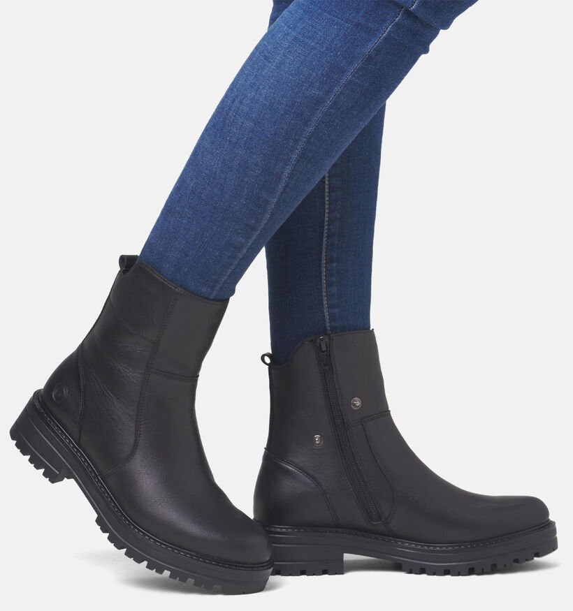 Remonte Bottines motardes en Noir pour femmes (347252) - pour semelles orthopédiques