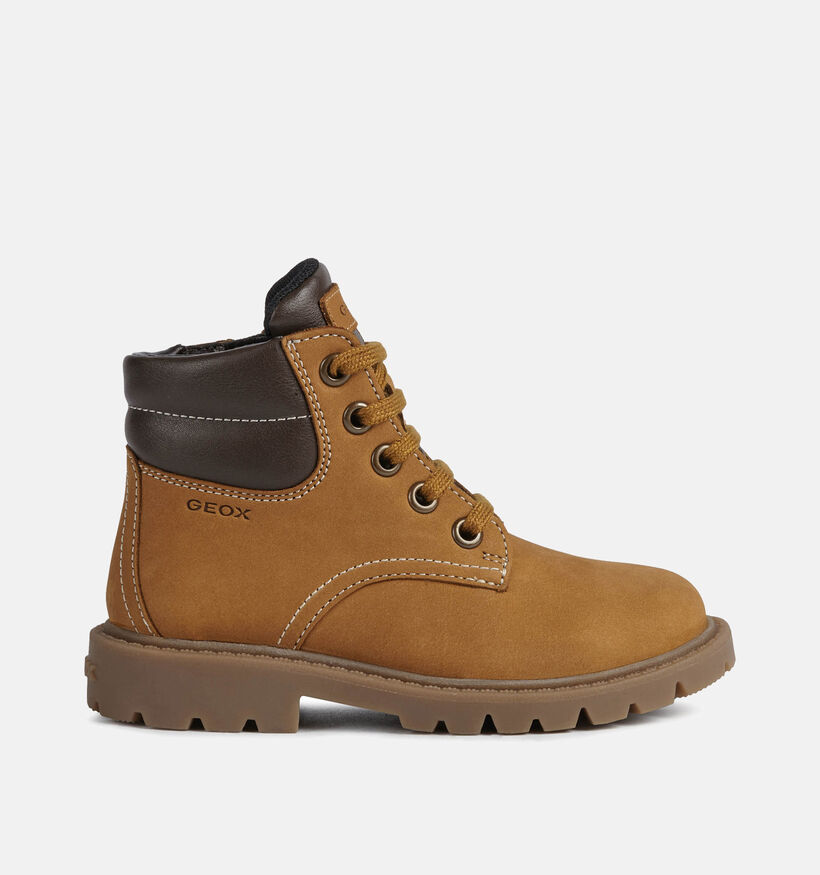 Geox Shaylax Naturel Bottines voor jongens (344555) - geschikt voor steunzolen