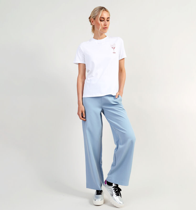 Pieces Gabbi Wit Basic T-shirt voor dames (348293)