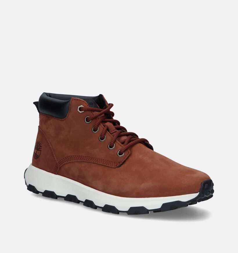 Timberland Winsor Park Mid Bottines en Cognac pour hommes (344969) - pour semelles orthopédiques