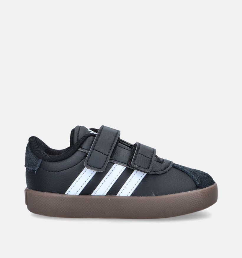 adidas VL Court 3.0 Zwarte Sneakers voor jongens (348979)