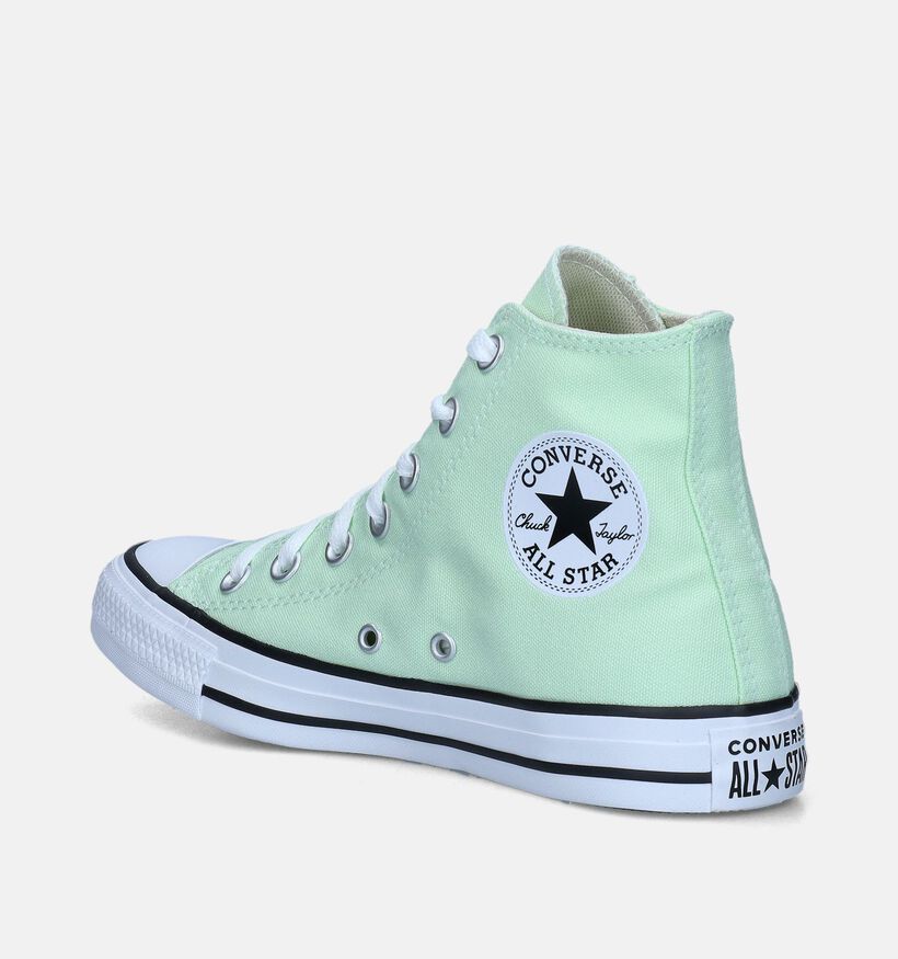 Converse CT All Star HI Baskets en Vert pour femmes (344002)