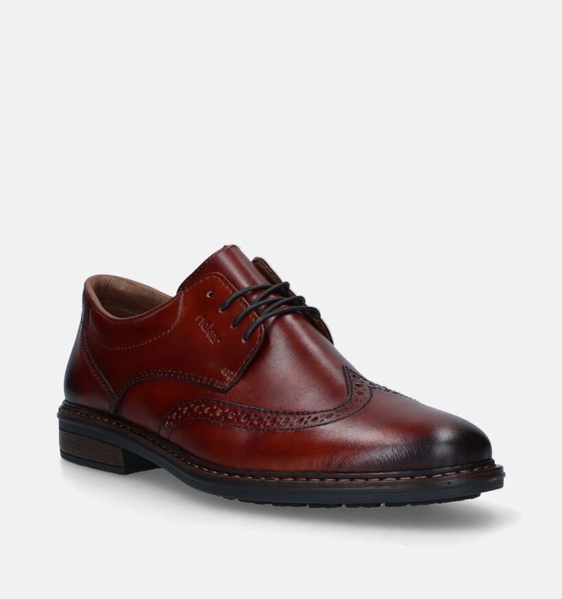 Rieker Cognac Veterschoenen voor heren (344389)