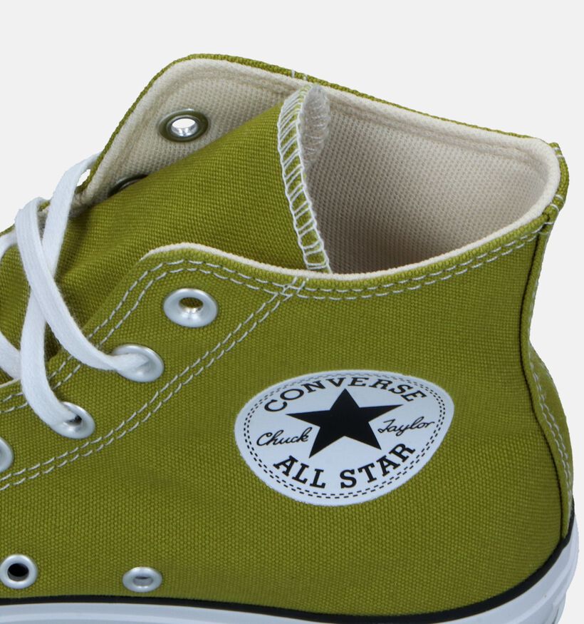 Converse Chuck Taylor All Star Lift Baskets en Vert pour femmes (343989)