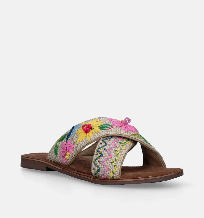 Lazamani Ecru Slippers voor dames (338377)