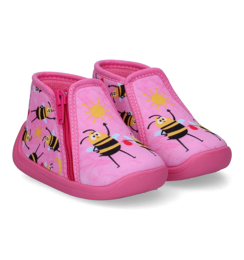 Milo & Mila Roze Pantoffels voor meisjes (313371) - geschikt voor steunzolen