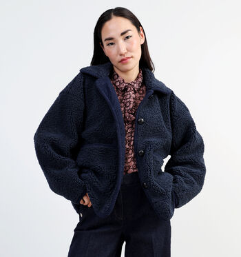 Manteau court bleu