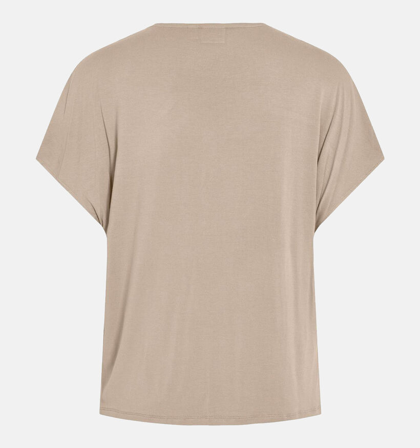 Vila Ellette Beige Satijnen blouse voor dames (344280)