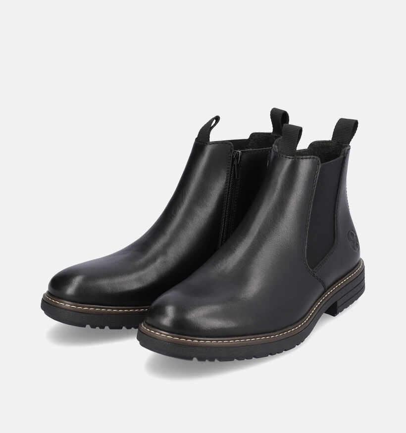 Rieker Zwarte Chelsea boots voor heren (347481)