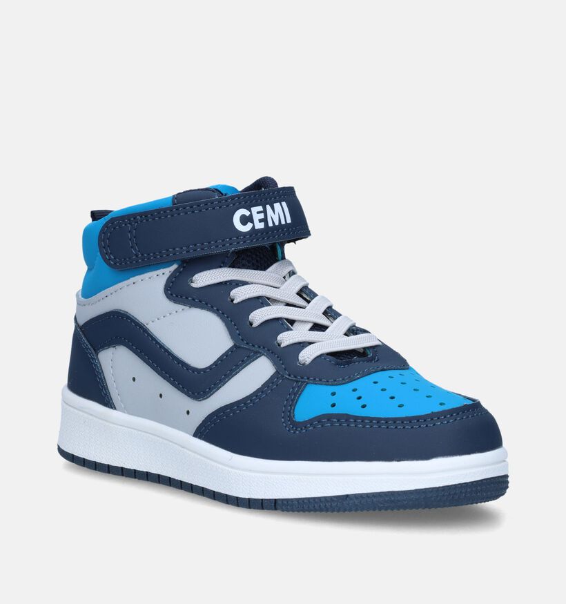 CEMI Baskets montantes en Bleu pour filles, garçons (345522)