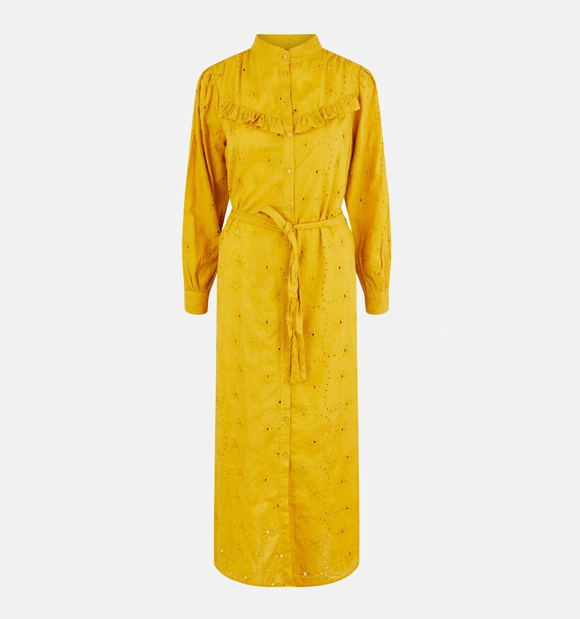 Pieces Vania Robe chemise en Jaune pour femmes (335717)