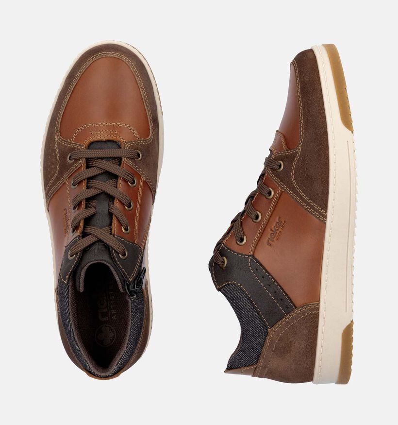 Rieker Cognac Veterschoenen voor heren (344386)