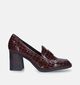 Tamaris Mocassins avec talon en Cognac pour femmes (344600)