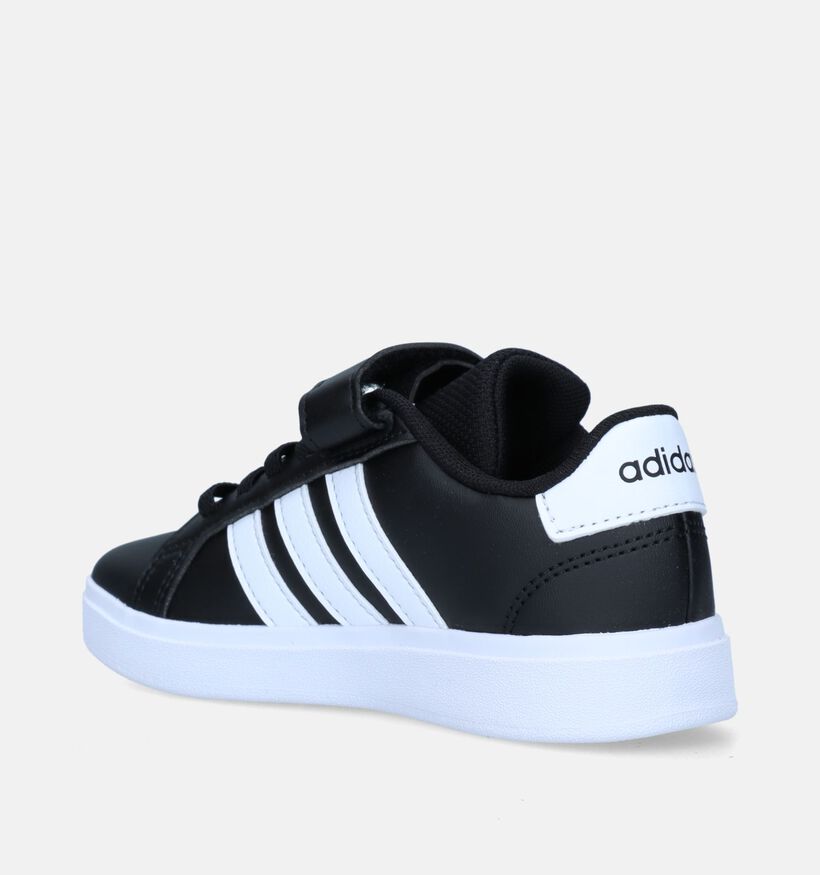 adidas Grand Court 2.0 EL C Zwarte Sneakers voor jongens, meisjes (343195)