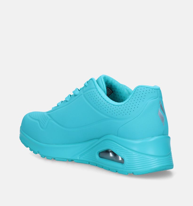 Skechers Uno Stand On Air Baskets en Turquoise pour femmes (344729)