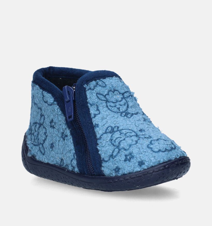 Milo & Mila Pantoufles pour bébé en Bleu pour filles, garçons (348657)